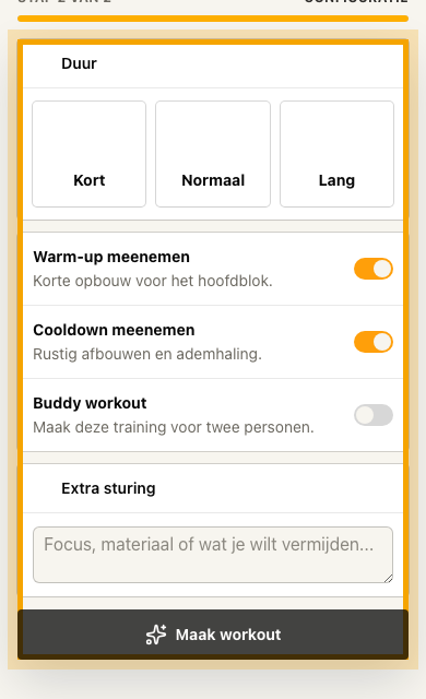 Sessie instellen